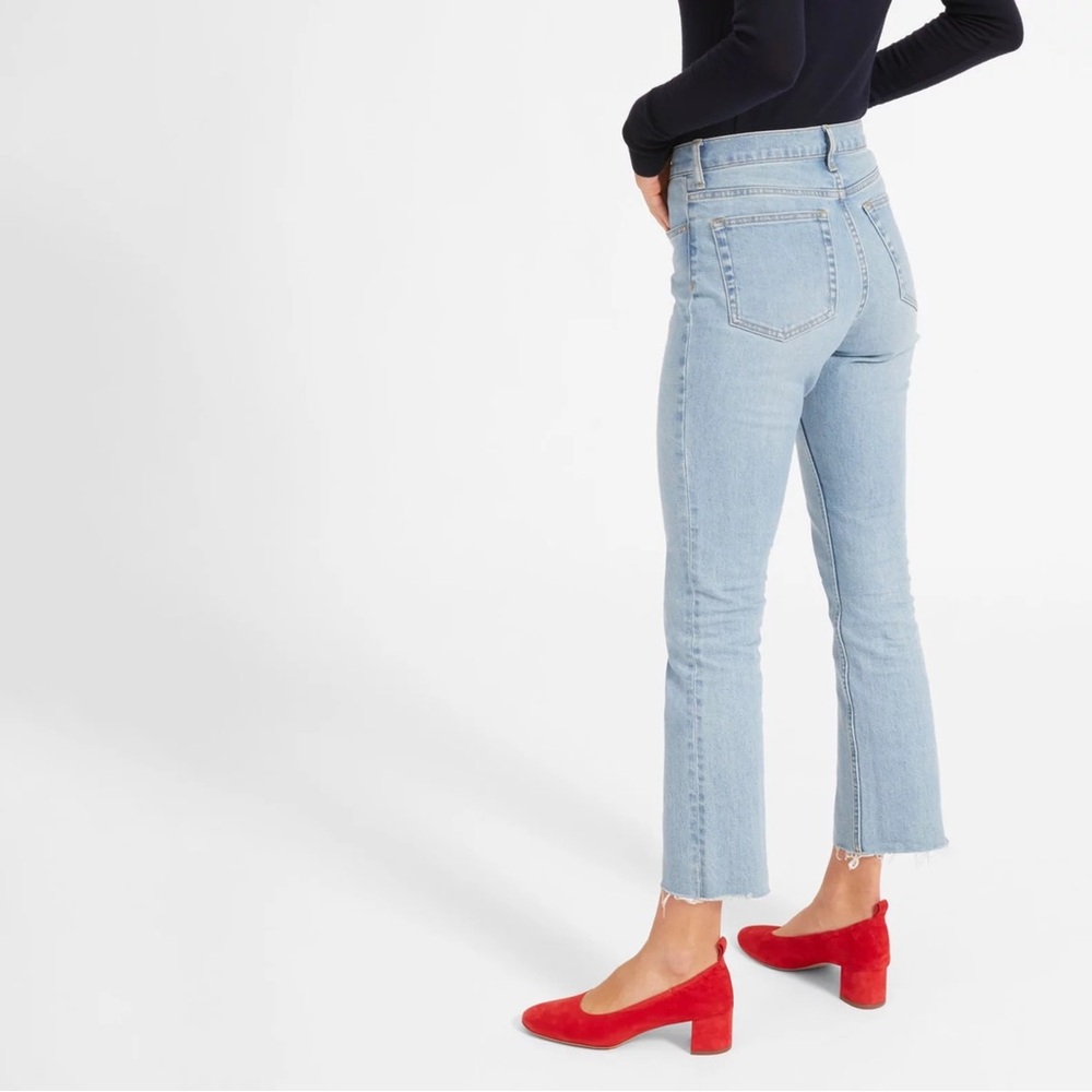 Everlane kick drop high rise Jean light denim size 30